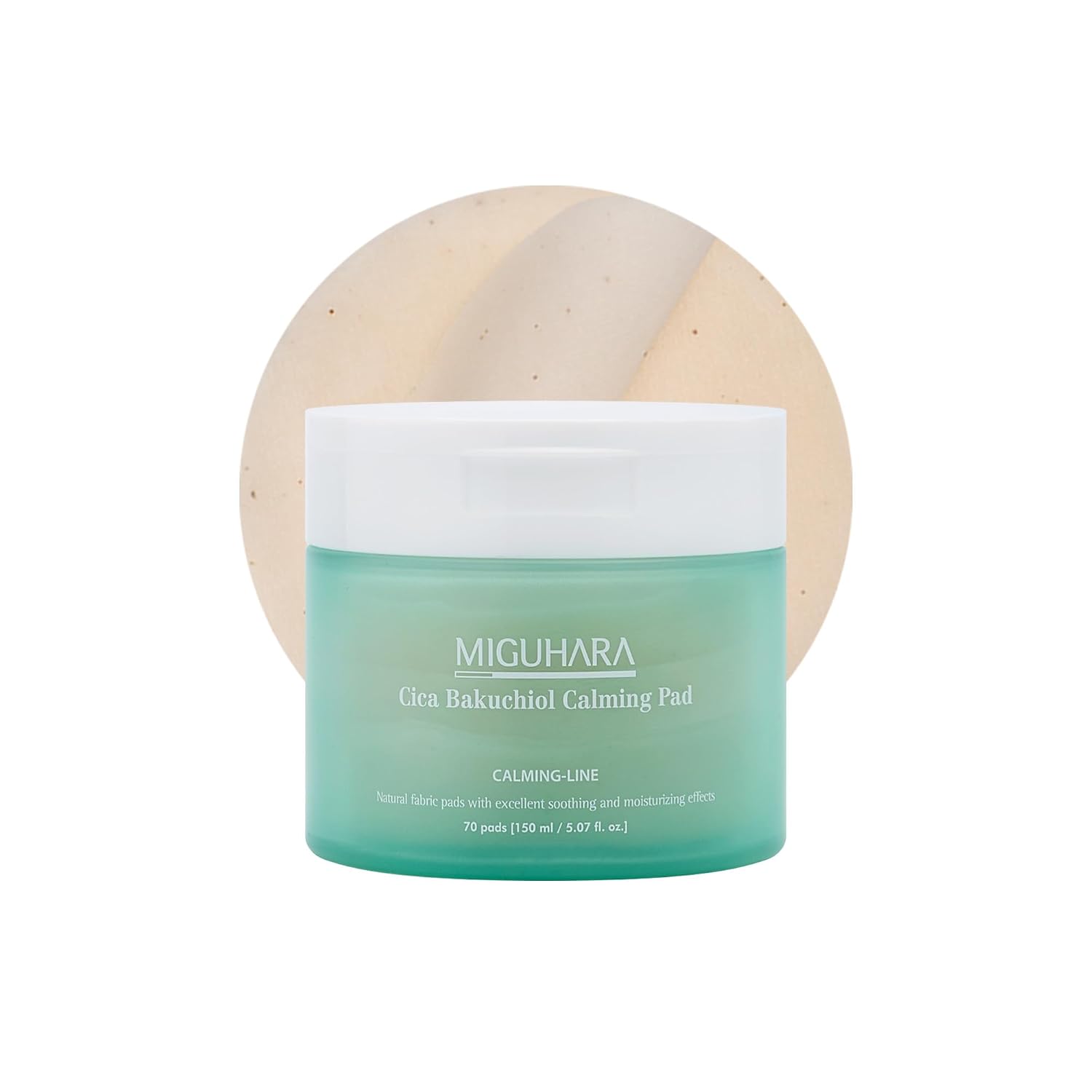 Cica Bakuchiol Calming Toner Pads | Korean Skincare (150ml / 5.07 fl oz)