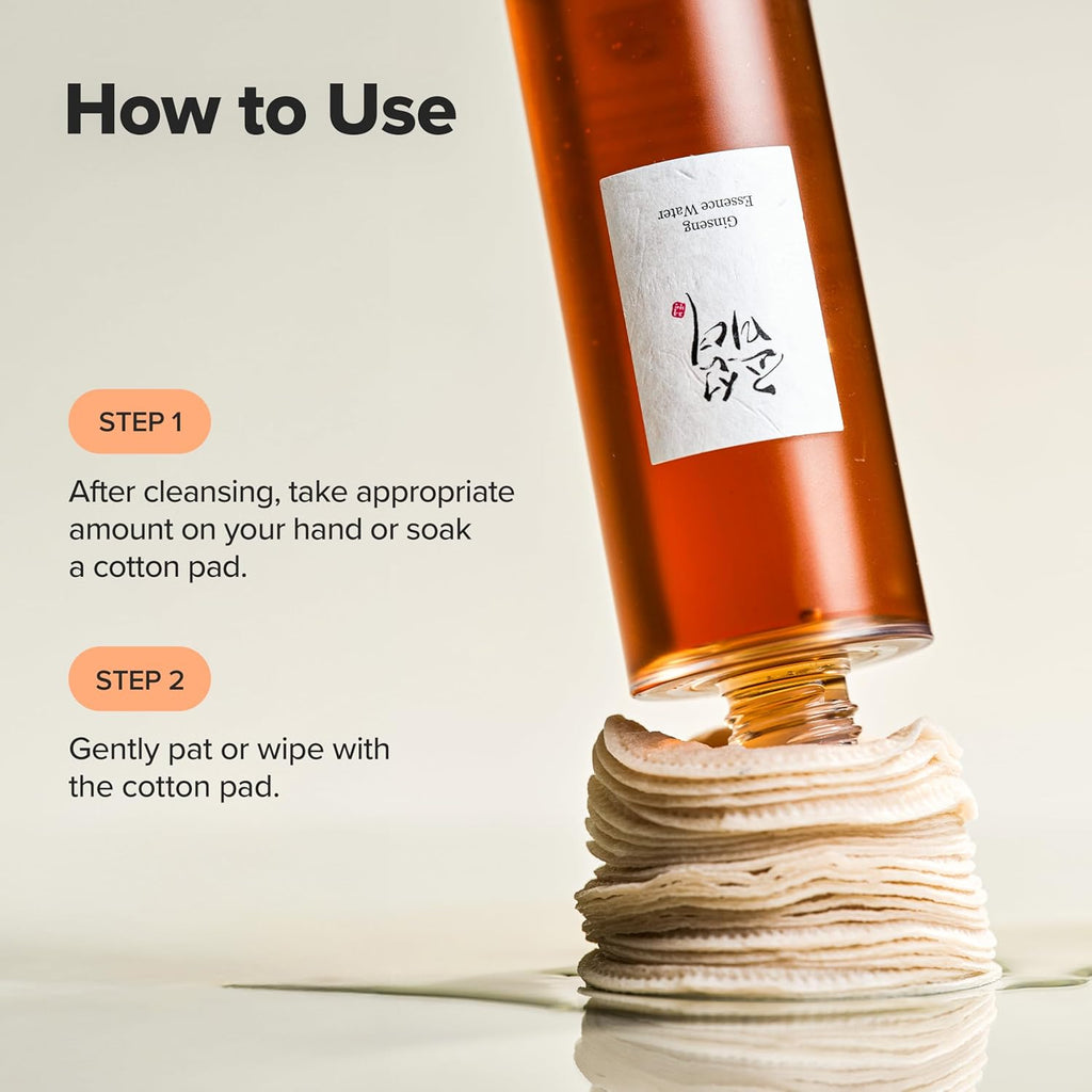 Ginseng Essence Water Hydrating Toner for Dry and Dull Skin - Korean Moisturizing Skincare for All, 150ml (5.07 fl oz)