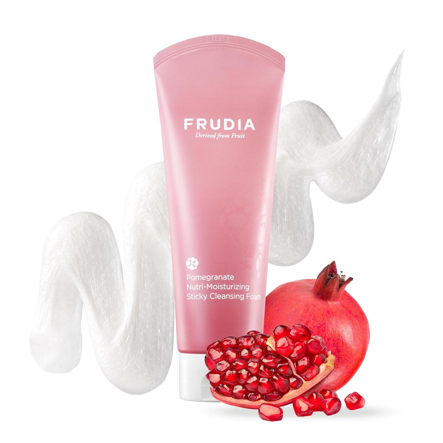 Pomegranate Nutri-Moisturizing Facial Cleanser (4.9 Oz) – Gentle Daily Korean Face Wash with Adenosine and Pomegranate Extract for Enhanced Hydration and Elasticity