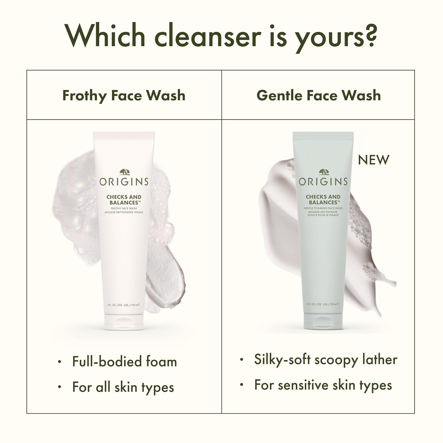 Origins Checks and Balances Frothy Face Wash & Gentle Face Wash for Men and Women | Foaming Facial Cleanser