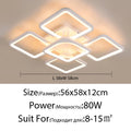 QIYIMEI Modern LED Chandeliers Dimmable White Indoor Lights For Bedroom Study Living Room Acrylic Lighting Fixture luster Lamps