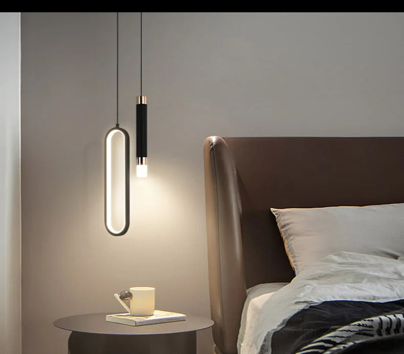 Modern Lustre Minimalist LED Pendant Lights Chandelier For Bedroom Living Room Home Decor Hanging Lamp suspension indoor lights
