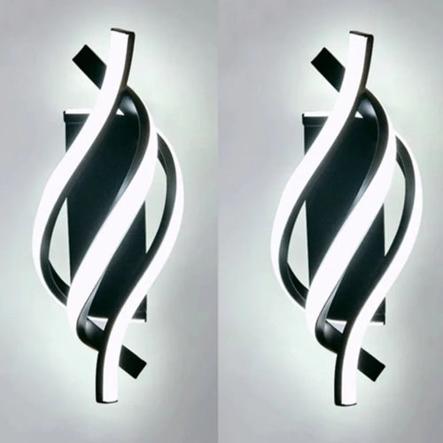 Line Art LED Wall Lamp – Modern Headboard Accent Light
