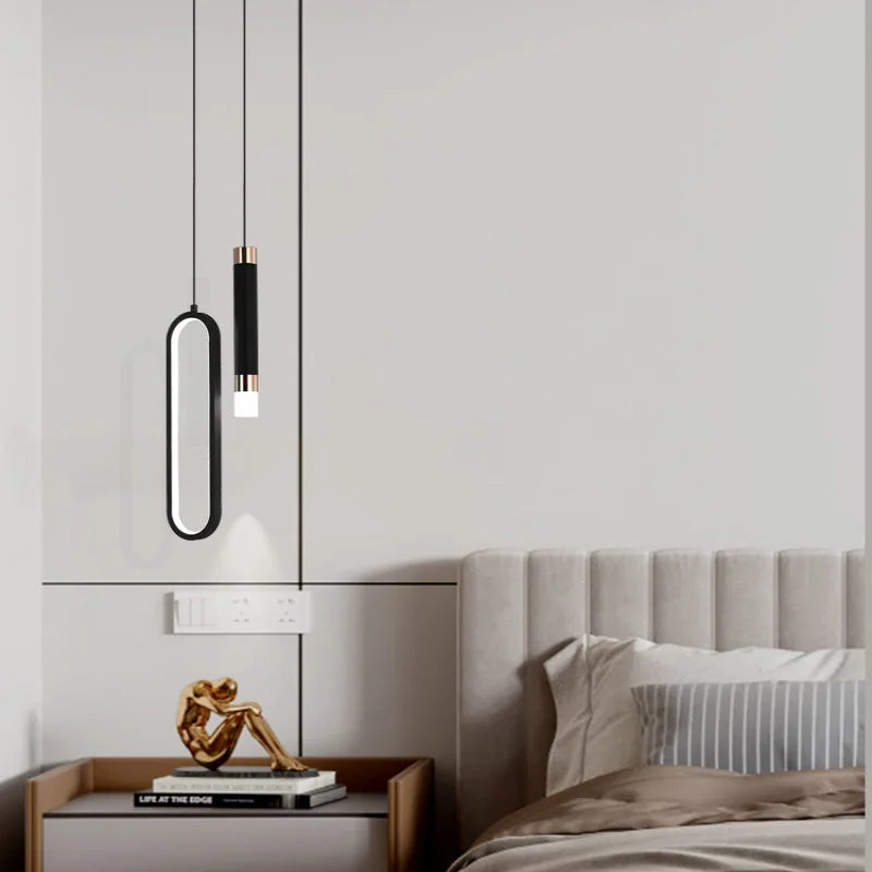 Modern Lustre Minimalist LED Pendant Lights Chandelier For Bedroom Living Room Home Decor Hanging Lamp suspension indoor lights