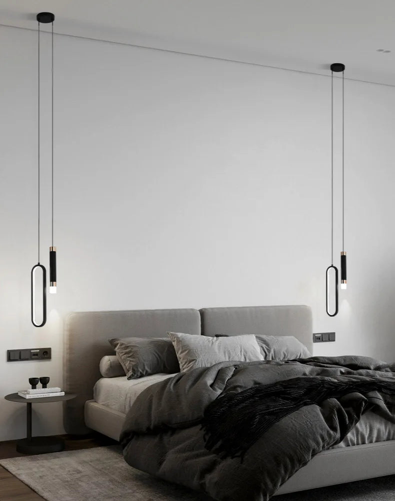 Modern Lustre Minimalist LED Pendant Lights Chandelier For Bedroom Living Room Home Decor Hanging Lamp suspension indoor lights