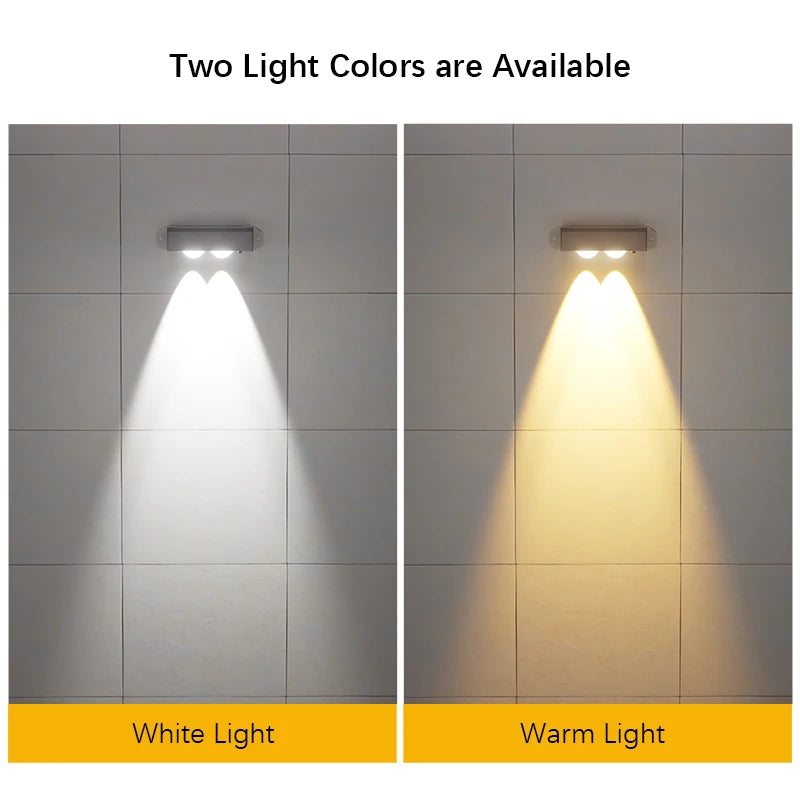 Solar Wall Lights Outdoor LED Lamp Waterproof Night Light for Garden, Pathway, Fence, Patio, Camping, Summer, Home Decor
