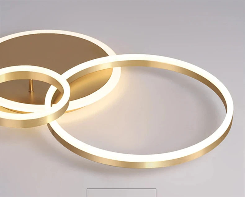 Modern Circular Ring LED Ceiling Chandelier Living Bedroom Dining Room Lamps Indoor Lights Home Decor Luminaire AC85-260V