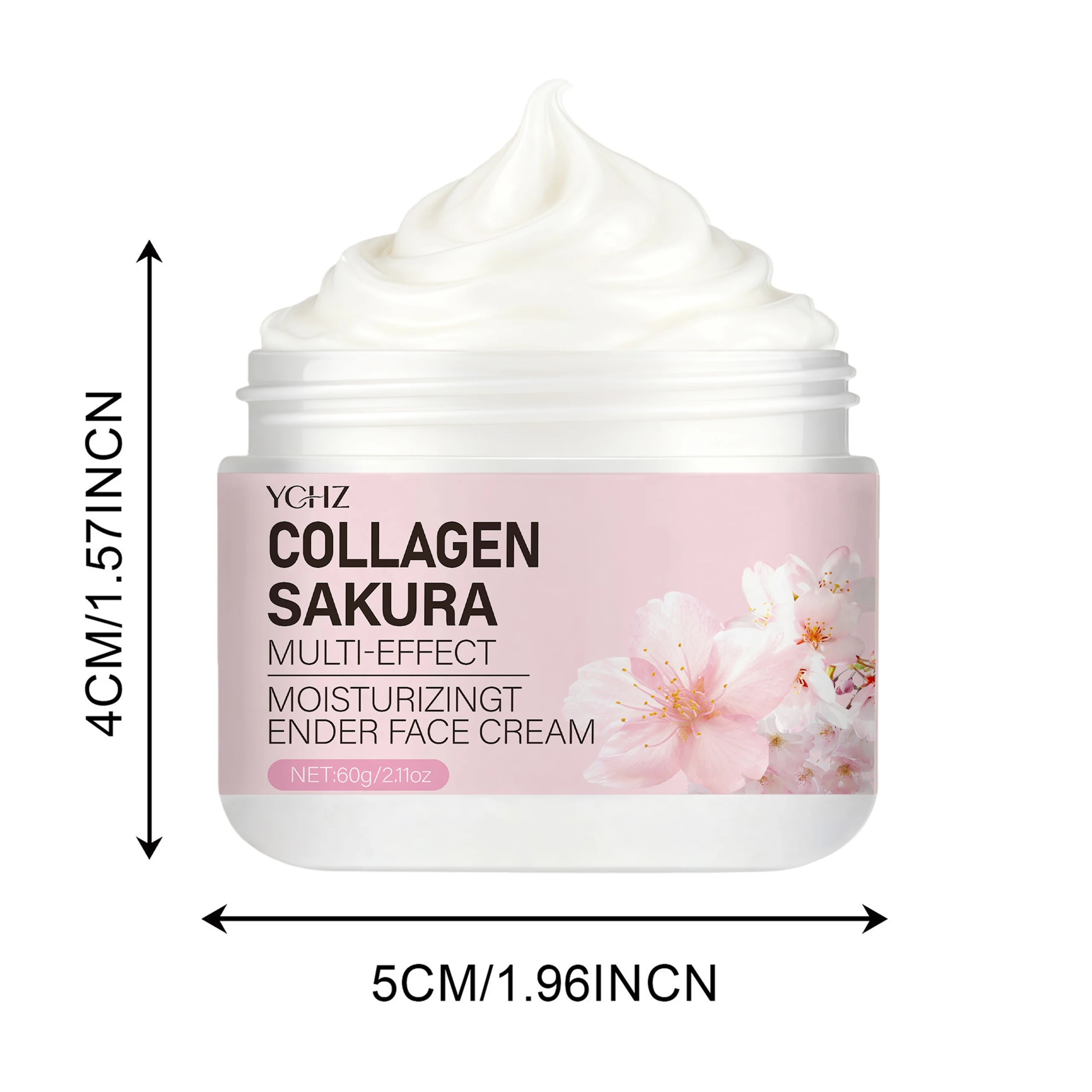 Sakura Cream Provides Sufficient Hydration for Dry Skin, with Collagen and Niacinamide It Helps Tighten and Lift the Skin, Smooth Out Skin Texture, and Even Out Skin Tone.