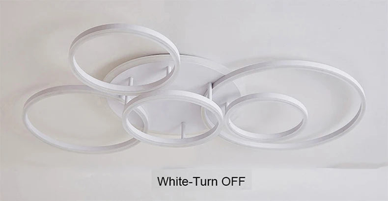 Modern Circular Ring LED Ceiling Chandelier Living Bedroom Dining Room Lamps Indoor Lights Home Decor Luminaire AC85-260V