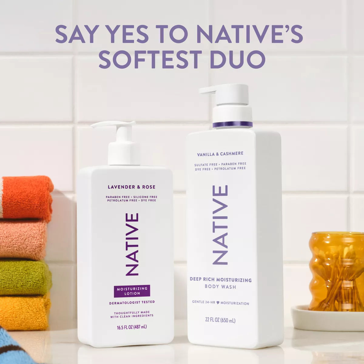 Native Moisturizing Bodywash - Vanilla & Cashmere - 22 Fl Oz: Paraben-Free, Sulfate-Free, Sensitive Skin, Whole Body