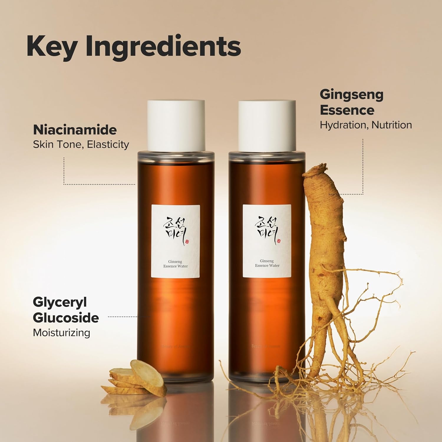 Ginseng Essence Water Hydrating Toner for Dry and Dull Skin - Korean Moisturizing Skincare for All, 150ml (5.07 fl oz)