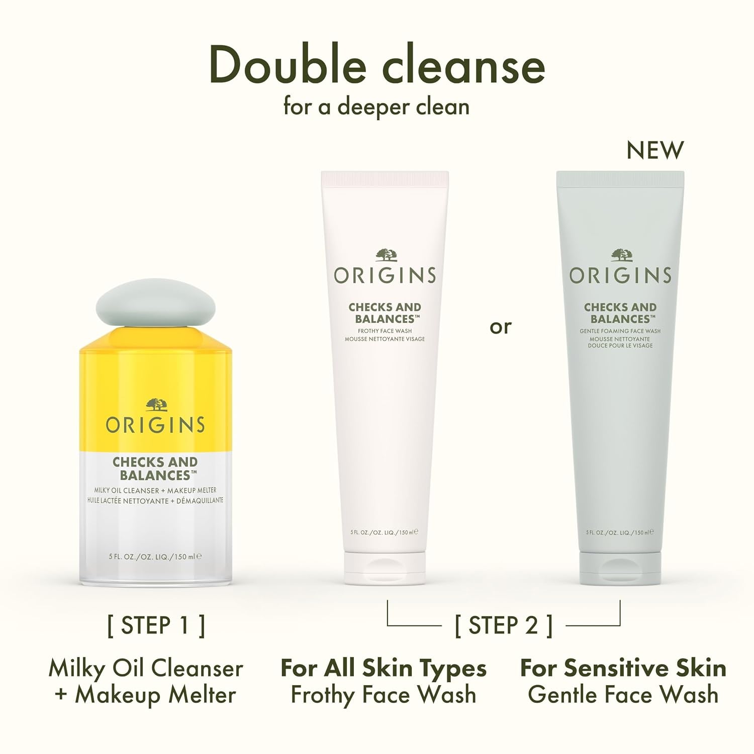 Origins Checks and Balances Frothy Face Wash & Gentle Face Wash for Men and Women | Foaming Facial Cleanser